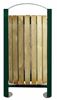 Outdoor trash timber 60L Rossignol green foam