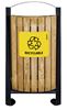 Trash bin Rossignol wood 2 flow metal plastic