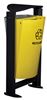Waste bin for nightingale 2 flows gray and yellow