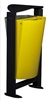 Waste bin for nightingale 2 flows gray and yellow