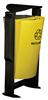 Trash bin ashtray nightingale 2 flow gray and yellow