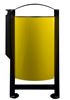 Trash bin ashtray nightingale 2 flow gray and yellow