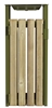 Outdoor trash timber with ashtray Rossignol 110L olive green