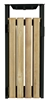 Outdoor trash timber with ashtray Rossignol 110L gray manganese