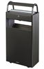 Outdoor ashtray 12 L / 60 L basket on black stand