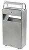 Outdoor ashtray bin 12 L / 60 L gray metal on foot
