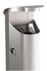 Rossignol 2.5L Outdoor Freestanding Ashtray, Aluminum Grey