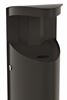 Rossignol 9L black outdoor wall-mounted ashtray