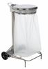 Stainless steel kitchen trash collecroule HACCP Rossignol 110 liters