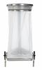 Stainless steel kitchen trash collecroule HACCP Rossignol 110 liters