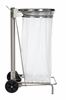 Stainless steel kitchen trash collecroule HACCP Rossignol 110 liters