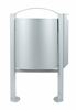 Outdoor ashtray bin 40 L foot metal gray Rossignol