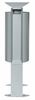 Outdoor ashtray bin 40 L foot metal gray Rossignol