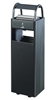 Rossignol black 6L/30L outdoor trash can ashtray