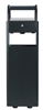 Rossignol black 6L/30L outdoor trash can ashtray