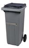 Rossignol 240 L grey 2-wheeled garbage container with belly bar