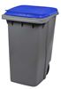 Rossignol blue 340L 2-wheel garbage container