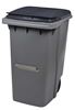 Rossignol 2-wheel 340L trash container with belly bar