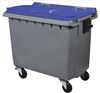 Rossignol blue 660L 4-wheel garbage container