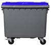 Rossignol blue 660L 4-wheel garbage container