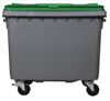 Rossignol green 660L 4-wheel garbage container