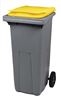 Rossignol yellow 120L 2-wheel garbage container