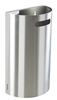 Bin wall Rossignol detachable brushed stainless steel 40 liters
