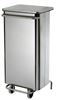 Kitchen trash HACCP collecroule 110 L stainless steel
