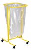 trash bag holder on wheels 110 liters yellow rape