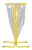 trash bag support 110 liters of yellow rapeseed feet