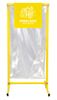trash bag support 110 liters of yellow rapeseed feet