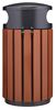 60L outdoor bin, imitation galvanized wood