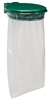 Rossignol green lid outdoor trash bag holder