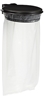Rossignol black lid outdoor trash bag holder