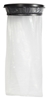 Rossignol black lid outdoor trash bag holder