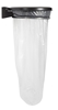 Rossignol black lid outdoor trash bag holder