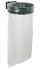 Rossignol green outdoor wall mounted trash bag holder