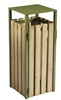 110L olive green outdoor bin
