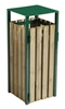 110L moss green outdoor bin