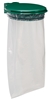 Rossignol moss green wall mounted trash bag holder lid 