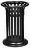 Rossignol 60L black outdoor trash can