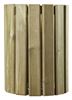 Outdoor wooden trash Rossignol 20 L round wall