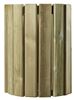 Outdoor wooden trash Rossignol 20 L round wall