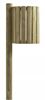 Outdoor wooden trash Rossignol 20 L round wall