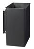 Rossignol black swivel wall-mounted outdoor trash can