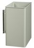 Rossignol cement grey swivel wall-mounted outdoor trash can