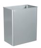 Rossignol grey RAL9006 swivel wall-mounted outdoor bin