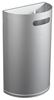 Rossignol 40L removable wall-mounted bin, grey aluminium
