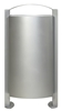Outdoor trash foot on 100 L Rossignol gray metal