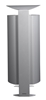 Outdoor trash foot on 100 L Rossignol gray metal